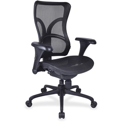Lorell Full Mesh High Back Adjustable Chair - Black
