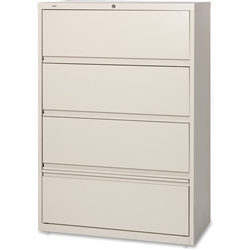 Lorell Receding Lateral File with Roll Out Shelves