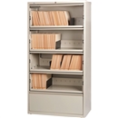 Lorell Receding Lateral File with Roll Out Shelves