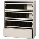 Lorell Receding Lateral File with Roll Out Shelves