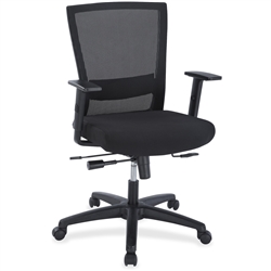 Lorell Ergonomic Mid-back Mesh Chair