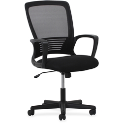 Lorell Sandwich Seat Mesh Mid-back Chair