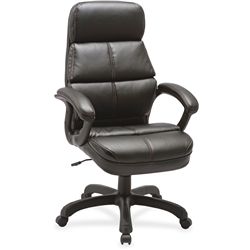 Lorell Luxury High-back Leather Chair