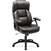 Lorell Black Base High-back Leather Chair