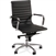 Lorell Modern Chair Series Mid-back Leather Chair