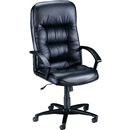 Lorell Tufted Leather Executive High-Back Chair