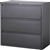 Lorell Hanging File Drawer Charcoal Lateral Files