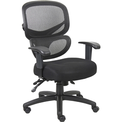 Lorell Mesh-Back Fabric Executive Chairs