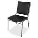 Lorell Padded Armless Stacking Chair