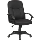 Lorell Executive Fabric Mid-Back Chair - Color Options