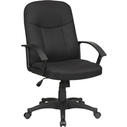 Lorell Executive Fabric Mid-Back Chair - Color Options