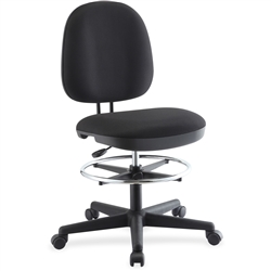 Lorell Contoured Back Swivel Stool