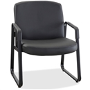 Lorell Big and Tall Leather Guest Chair