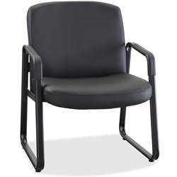 Lorell Big and Tall Leather Guest Chair