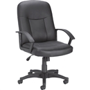 Lorell Leather Managerial Mid-back Chair