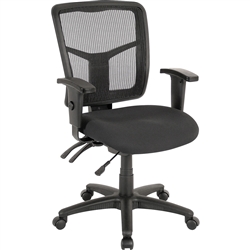 Lorell ErgoMesh Series Managerial Mid-Back Chair