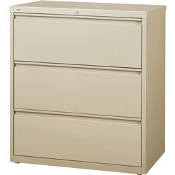 Lorell 3-Drawer Putty Lateral Files