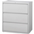 Lorell 3-Drawer Light Gray Lateral Files