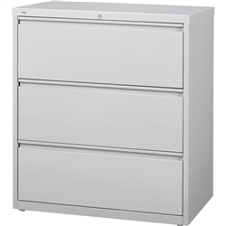 Lorell 3-Drawer Light Gray Lateral Files