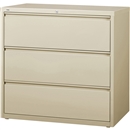 Lorell 3-Drawer Putty Lateral Files