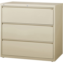 Lorell 3-Drawer Putty Lateral Files