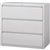 Lorell 3-Drawer Light Gray Lateral Files