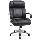 Lorell Big and Tall Leather Chair with UltraCoil Comfort