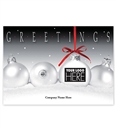 Frosty Display Holiday Greeting Logo Cards