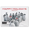 Penguin Parade Holiday Greeting Logo Cards