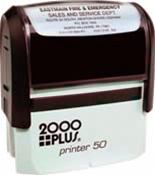 Custom 2000Plus Printer Stamp