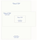 Strathmore Writing Thermographed Print Stationary Package, Letterhead, Envelopes, Business Cards