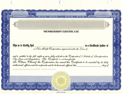Stock Certificates for Membership & Non-Profit Organizations