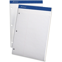 Letter Size Perforated 3 Hole Punched Ruled Double Sheet Pads