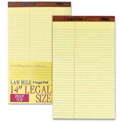 Litigation Ruled Canary Letter Size Legal Pads