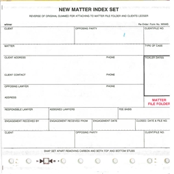 New Matter Indexes, 4-Part