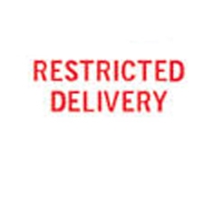 Stock Stamp RESTRICTED DELIVERY