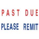 Two-Color Stock Stamp PAST DUE PLEASE REMIT