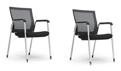 Set of 2 403W iDesk Oroblanco Series Side Chairs by Cherryman