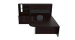 Amber U-Desk Set AM-377 by Cherryman