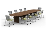 Amber Series Expandable 16' Racetrack Conference Table AM-411N by Cherryman