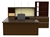 Verde Series U Desk Configuration with Storage Hutch VL-731N by Cherryman