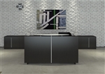 Verde Rectangular Reception Desk VL-751N with Pedestals by Cherryman