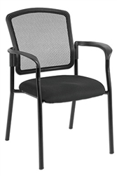 Dakota 2 Black Mesh Guest Chair 7011 by Eurotech