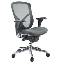 Fuzion Luxury Series Black Mesh Back Office Chair FUZ8LX-LO by Eurotech