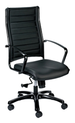 Europa Metallic Series High Back Office Chair by Eurotech