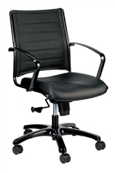 Europa LE222TNM Metallic Series Mid Back Office Chair by Eurotech