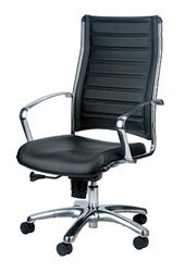 Europa Modern Leather Ergonomic Office Chair LE811 by Eurotech