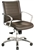 Europa Black or Brown Leather Mid Back Office Chair LE822 by Eurotech