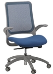 Hawk Series Blue Mesh Back Task Chair by Eurotech Seating