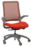 Hawk MF22 Orange Office Chair with Gray Frame by Eurotech Seating